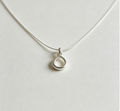 Minimalist Dainty Silver Pendant Necklace Daily Jewelry