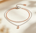 2‑Layered Delicate Chain Bracelet Women Jewelry